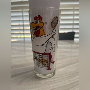 Vintage Cartoon Glasses Pepsi 1976 Henry Hawk /Foghorn Leghorn Looney Tunes